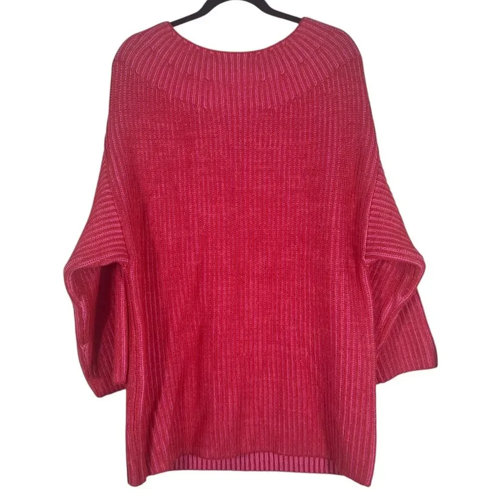 Free People Charlotte Tunic Oversized Sweater Blossom Glow Combo Size XS